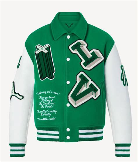 louis vuitton varsity jacket green price|Louis Vuitton monogram varsity jacket.